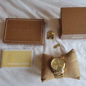 Michael Kors Large Face Gold Watch
